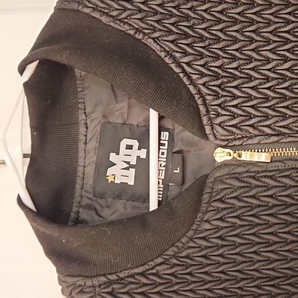 NWOT Black Unique Jacket with Gold Accents - Picture 2 of 11